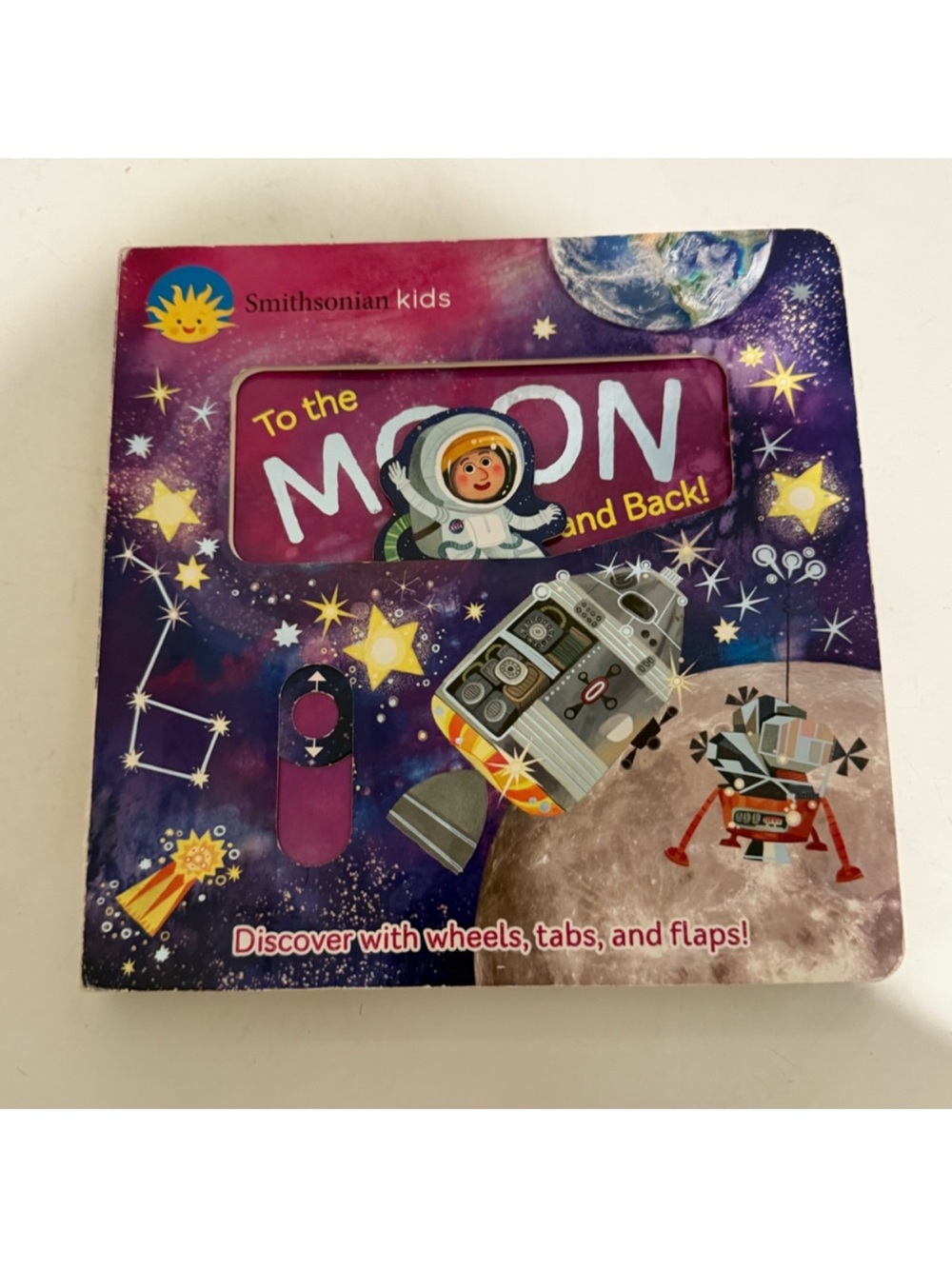 Smithsonian Kids to the Moon and Back Flaps Board Book --Cottage Door Press
